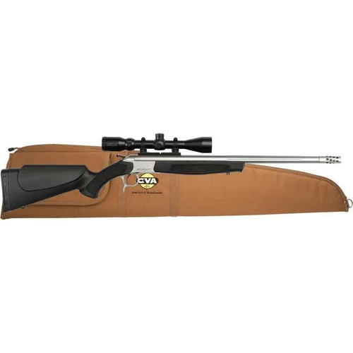 CVA Scout TD Single Shot Rifle 35 Whelen 25" Stainless Barrel Black Synthetic Stock CVA Scout TD Single Shot Rifle 35 Whelen 25" Stainless Barrel Black Synthetic Stock