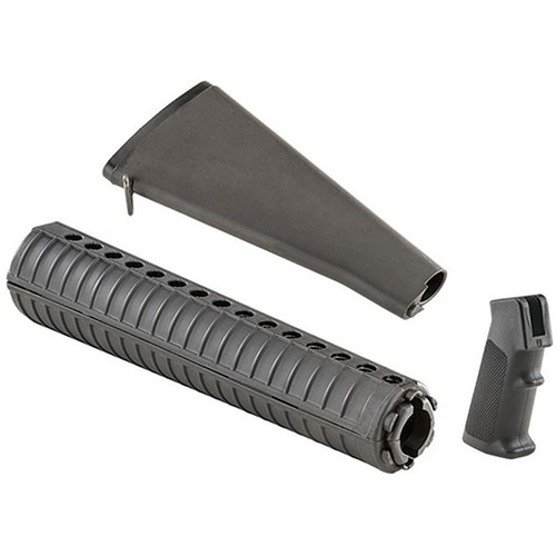 Luth-AR Complete Retro A2 Furniture Kit for AR-15 Black