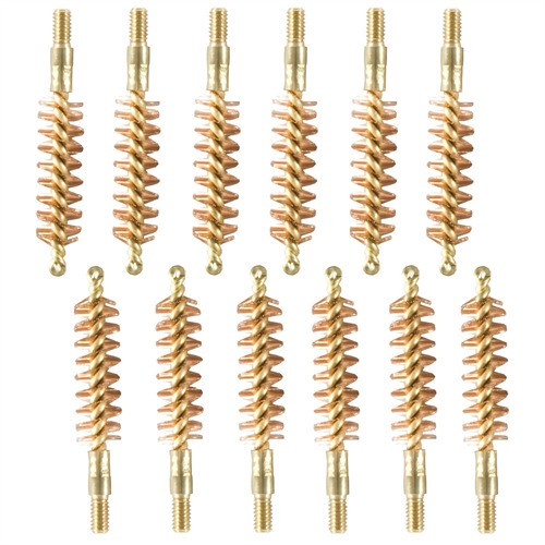 Brownells Special Line Brass Bore Brushes 9mm/.38/.357 Pistol - 12 Pack