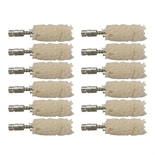 Brownells Cotton Bore Mop 20 Gauge - 12 Pack