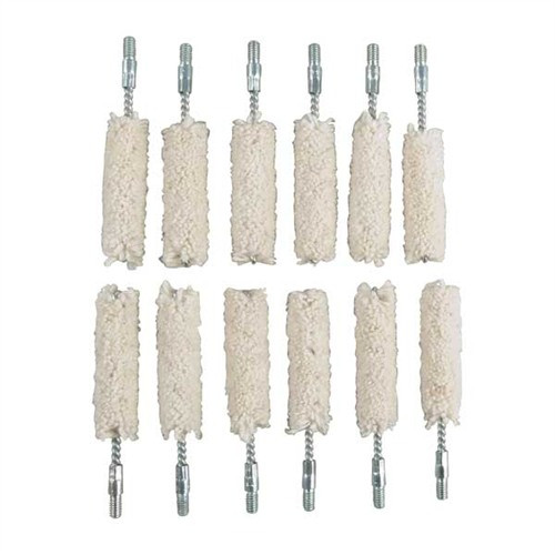 Brownells Cotton Bore Mop .40 Caliber / 10mm - 12 Pack