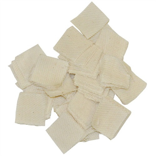 Brownells Heavy Duty Square Cotton Patches .17/.20 Cal 7/8" - 1000 Pack