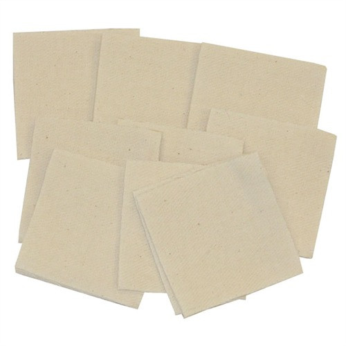Brownells Heavy Duty Square Cotton Patches 2.5" .35 Cal/20 Gauge - 1000 Pack
