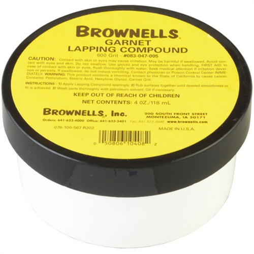 Brownells Garnet Lapping Compound GK-5 #600 Grit