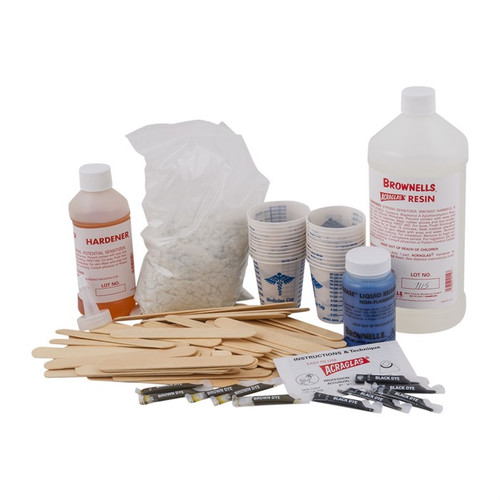 Brownells Acraglas Non-Flammable Glass Bedding Shop Kit 828ml