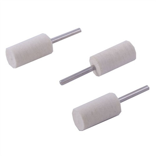 Brownells Mandrel Mounted Felt Bob Square 1"x1/2" - 3 Pack