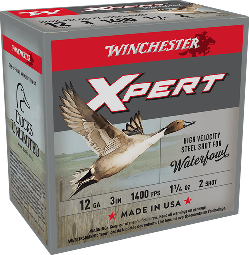Winchester Xpert Waterfowl 12 Gauge Ammo 3" #2 Steel Shot 1-1/4 oz Box of 25