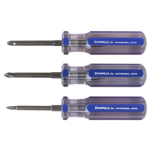 Brownells Fixed-Blade Phillips Anti-Cam Screwdriver Set