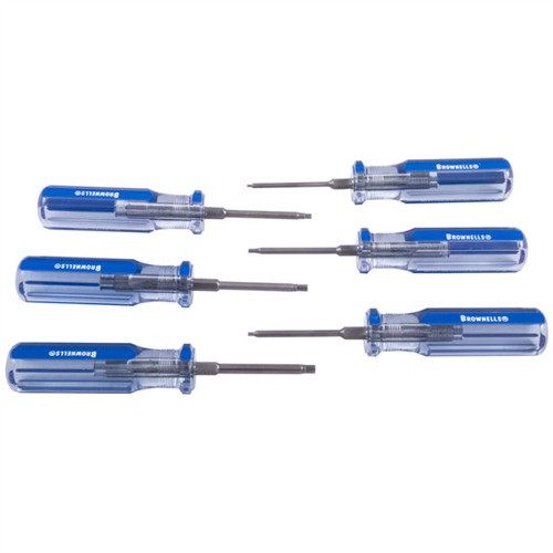 Brownells Allen Hex Head Fixed-Blade Screwdriver Set