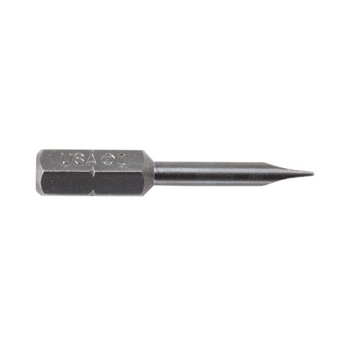 Brownells Magna-Tip Screwdriver Bit #445-00 Parallel Tip/Hollow Ground .138" SD / .028" BT