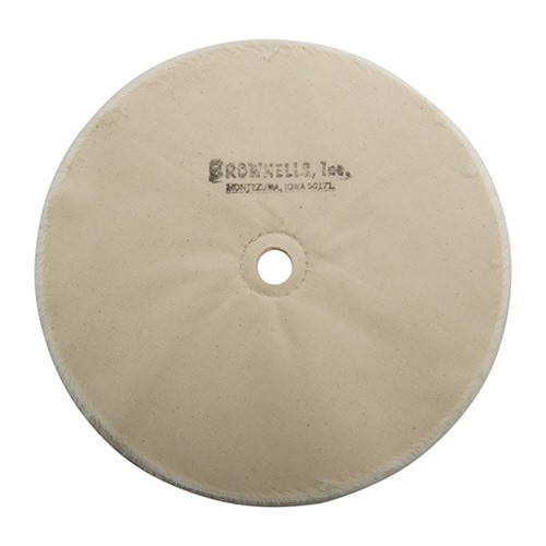 Brownells Muslin Polishing Wheel Loose 8" x 20-Ply 5/8" Arbor