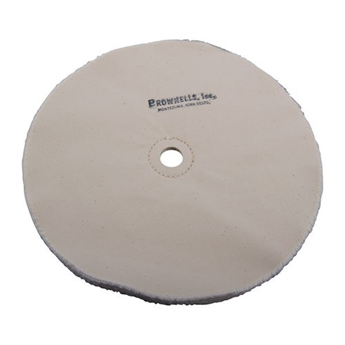 Brownells Muslin Polishing Wheel Loose 10" x 20-Ply 3/4" Arbor