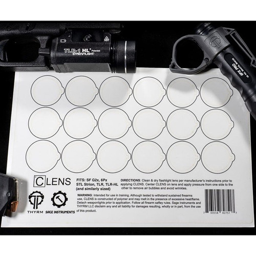 Thyrm CL-ENS Lens Protection Half Sheet - Medium (18M), Clear