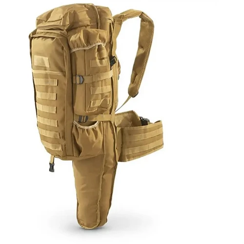 Tactical Assault Bag with Rifle Holder - Coyote