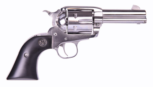 Ruger Vaquero 44 Rem Mag Revolver 3.75" Stainless Barrel 6 Round Wood Grip
