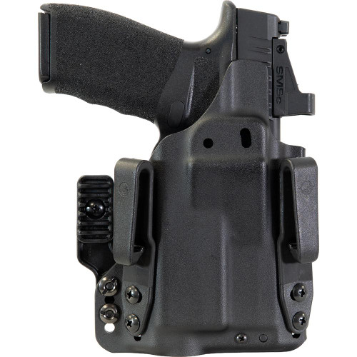 Mission First Tactical Pro Series IWB/OWB Light Holster for Springfield Hellcat Pro with TLR-7A - Black Ambidextrous