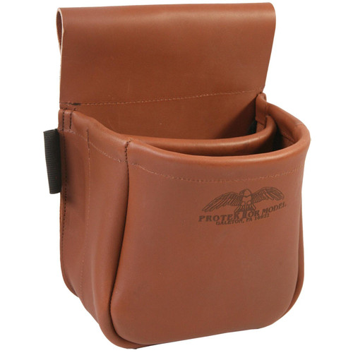 Protektor Model Trap/Skeet Shooter's Shell Bag - Brown Leather