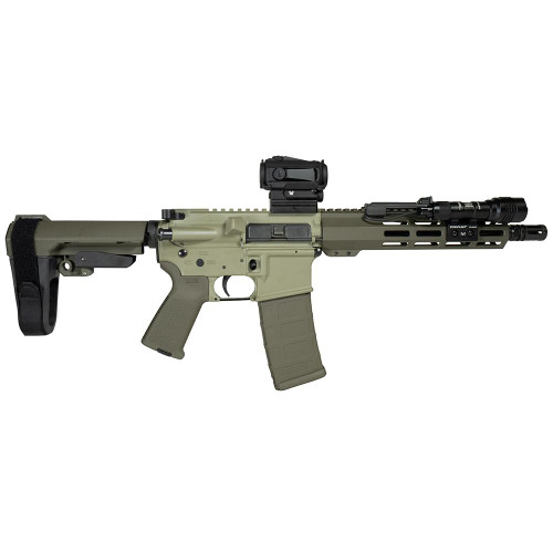 Shark Coast Tactical Grassy Knoll AR Pistol Bundle 5.56 NATO 10.5" Cerakote w/ Vortex Sparc Red Dot & SBA3 Brace
