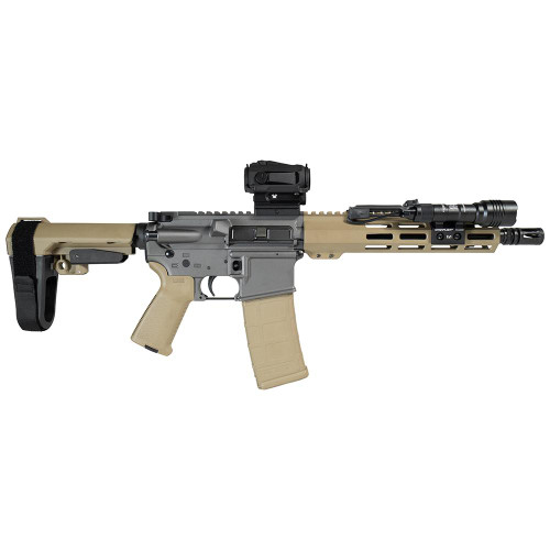 Shark Coast Tactical Tumbleweed AR Pistol 5.56mm 10.5" Black 30+1 Bundle with Vortex SPARC Red Dot, Streamlight ProTac & SBA3 Brace