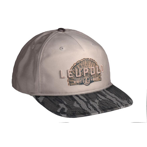 Leupold Turkey Fan Retro Roper Cap - Sand Dune / Mossy Oak Bottomland