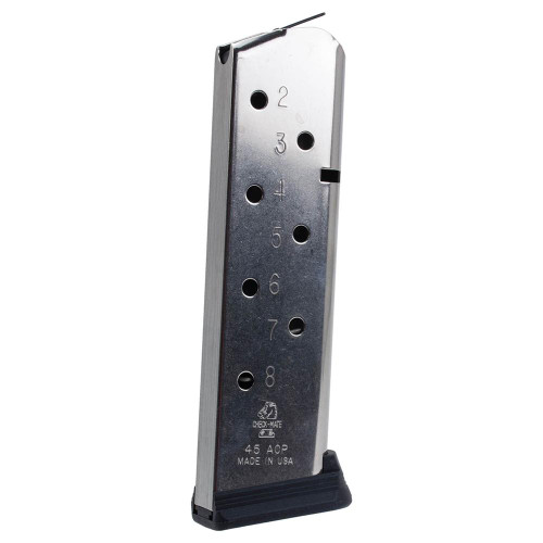 Check-Mate Industries Full Size 1911 Magazine .45 ACP 8-Round Stainless Steel