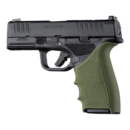 Hogue HandAll Beavertail Handgun Grip Sleeve for Springfield Armory Hellcat Pro - OD Green