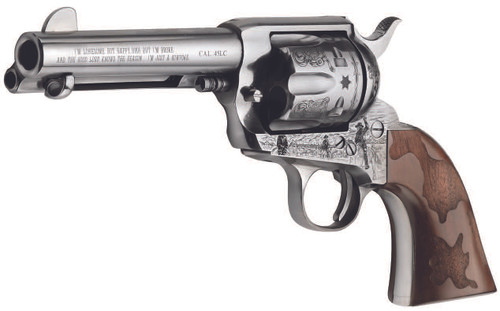 Pietta Cowpoke 357 Magnum 4.75" Old Silver Engraved 6-Round