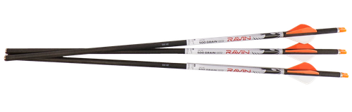 Ravin XK5 Crossbow Arrows 500 Grain .001" Precision 3-Pack