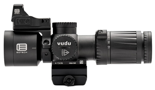 EOTech Vudu 4-12x36 FFP Ultra Short Rifle Scope with MD5 Reticle & EFLX Mini Red Dot