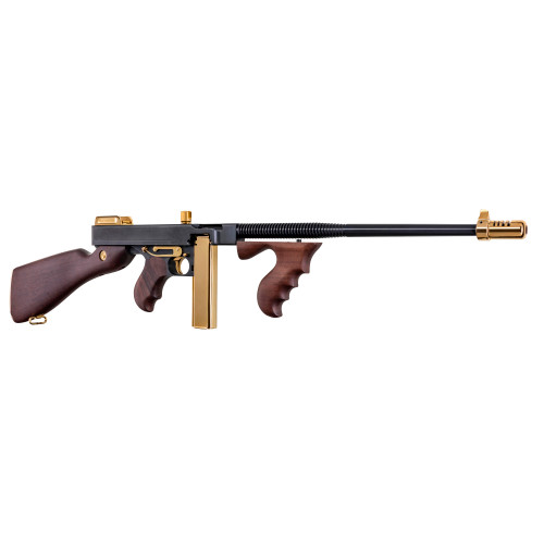 Auto-Ordnance Thompson 1927A1 Deluxe 45 ACP 18" Black/Titanium Gold Walnut