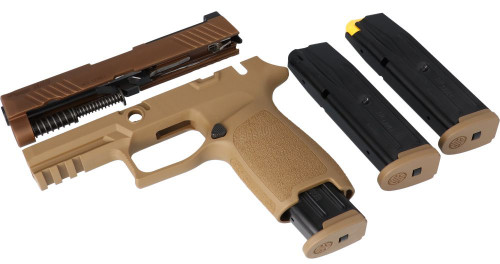 Sig Sauer P320-M18 Cal-X Kit 9mm Carry 3.9" Coyote 10+1 (not a complete pistol)