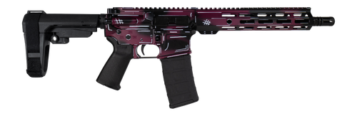 Shark Coast Tactical Anime-15 Semi-Auto Pistol 5.56 NATO 10.5" Barrel Black Cherry Cerakote