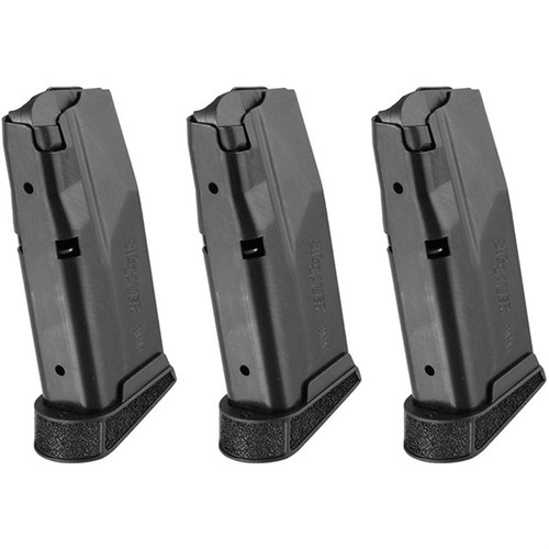 Sig Sauer P365 9mm Luger 10-Round Magazine with Finger Extension - 3-Pack