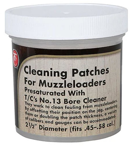 Thompson Center Arms No. 13 Bore Cleaner Pre-Saturated Cleaning Patches 2.5" 100-Count