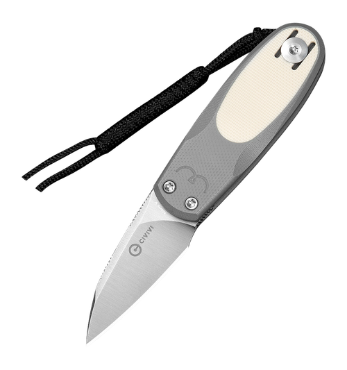 CIVIVI Purr Pocket Knife 1.83" Gray Blade with Ivory G10 Handle