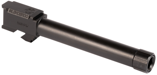 SilencerCo Barrel for Glock 17 9mm Luger 5" Stainless Steel 1/2"- 28 Threaded Muzzle with Thread Protector Black Nitride