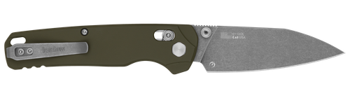 Kershaw Bel Air XL Folding Knife Olive Aluminum Handle CPM 3V Blade