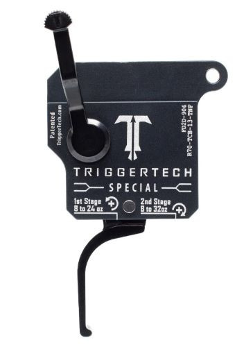 TriggerTech Remington 700 Special Two-Stage Trigger - Straight Flat Black