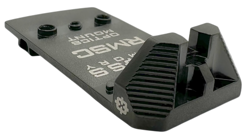 Cross Armory Rear Sight Dovetail RMSc Mount Adapter for Glock - Black Nitride Stainless Steel