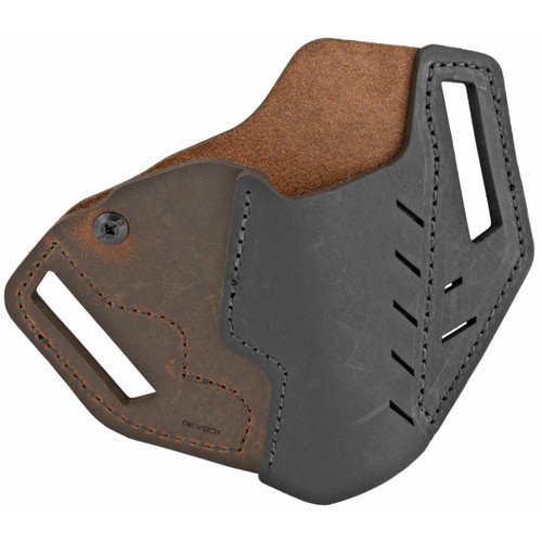 Versacarry Revolver Right Hand OWB Holster J-Frame Leather Black/Brown