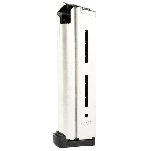 Wilson Combat Magazine 47 Series with Base Pad 1911 Government, Commander 10mm Auto 9-Round Stainless Steel