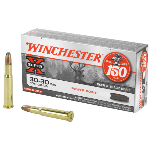 Winchester Power Point 30-30 Winchester Ammo 170 Grain Jacketed Soft Point Box of 20 - Image 1
