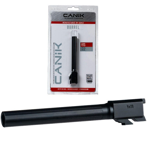 Canik Barrel Full Size TP9 SFx, TP9 SFL 9mm Luger Fluted Tenifer Black