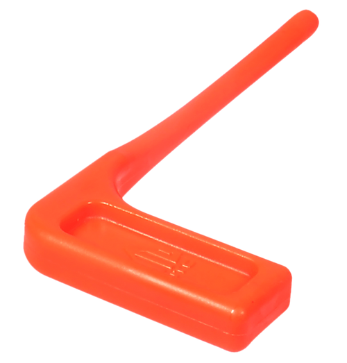 Leapers RBCSF06 Chamber Safety Flag Orange Polymer 3.50" Long 6 Pack