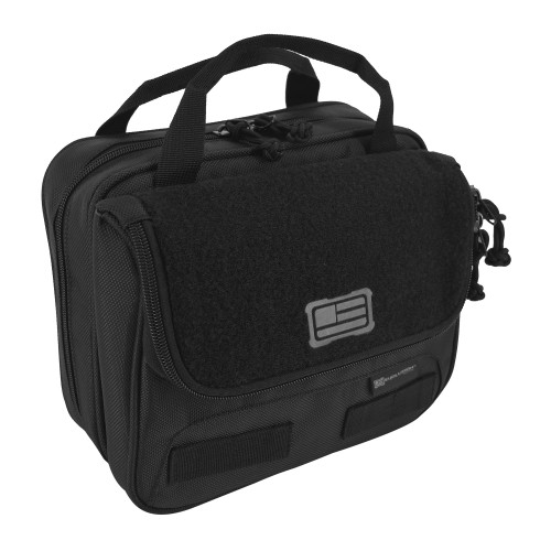 Evolution Outdoor Tactical Double Pistol Case 10.25 x 8 x 2.5 Inches Black