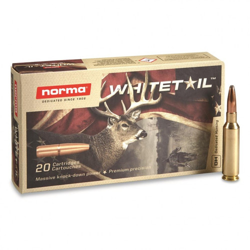 Norma Whitetail Ammunition 7mm Remington Magnum 150 Grain Jacketed Soft Point Box of 20