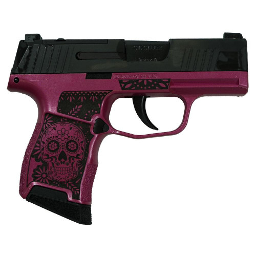 Sig Sauer P365 Sugar Skull-Medusa Pink 9mm Luger Pistol 3.1" Barrel 10+10 Round Magazines X-RAY 3 Sights