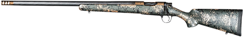 Christensen Arms Ridgeline Bolt Action Rifle 7mm-08 Remington 20" Carbon Fiber Threaded Barrel Burnt Bronze Cerakote Green Black Tan Stock Left Hand