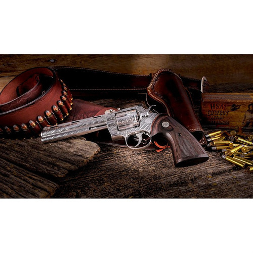 Colt Python 357 Magnum/38 Special Revolver 6" Barrel 6+1 Round Stainless Steel