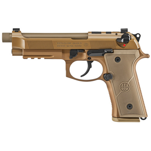 Beretta M9A4 9mm Luger Pistol 5.1" Threaded Barrel 10+3 Round FDE - Image 1